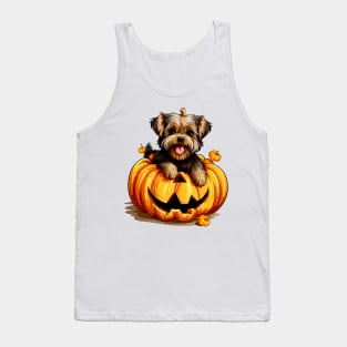 Yorkshire Terrier Dog inside Pumpkin #3 Tank Top